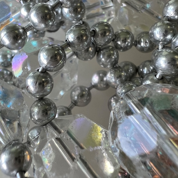 Vintage Stuart Freeman NYC Necklace 54" Ball Chain AB Lucite Beads 1980s - Picture 3 of 16